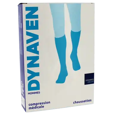 Sigvaris Dynaven Semi-opaque Fin Chaussette Classe 2 Homme Marine Long Xl à Paris