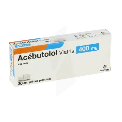 Acebutolol Viatris 400 Mg, Comprimé Pelliculé à SAINT-SAENS