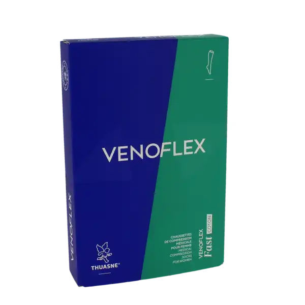 Venoflex Fast 2 Chaussette Femme Irlandais Gris Chiné Taille 2n