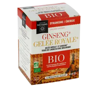 Dayang Ginseng Gelée Royale Bio 20 Ampoules à VITROLLES
