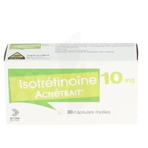 Isotretinoine Acnetrait 10 Mg, Capsule Molle