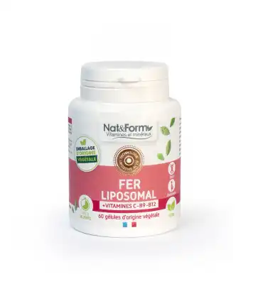 Nat&form Liposomale Fer Liposomal 60 Gélules Végétales à Fronton