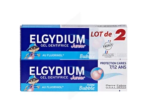 Elgydium Dentifrice Bubble Lot De 2 X 50ml