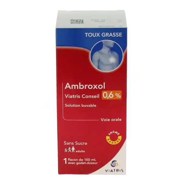 Ambroxol Viatris Conseil 0,6 %, Solution Buvable