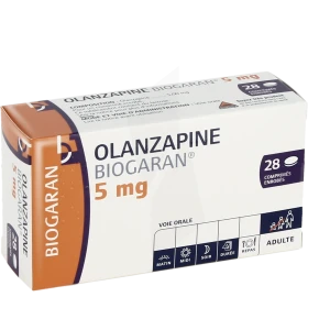 Olanzapine Biogaran 5 Mg, Comprimé Enrobé