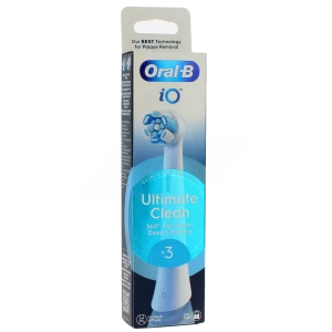 Oral B Io Ultimate Clean Recharge Brosse à Dents électrique Boîte De 3