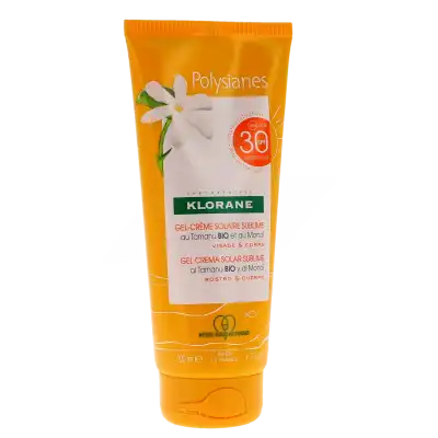Klorane Solaire Gel-crème Solaire Sublime Spf30 Tamanu Bio Et Monoï Tube De 200 Ml à Casteljaloux