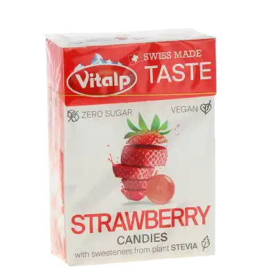 Vitalp Bonbons Sans Sucre Fraise 25 G à PARIS