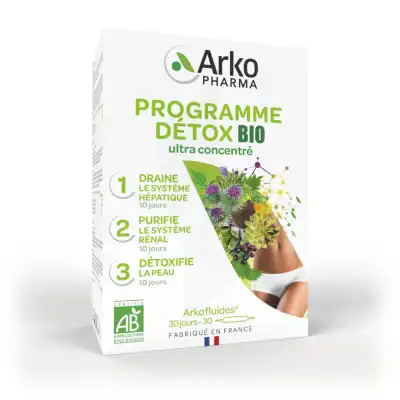 Arkofluide Bio Ultraextract Coffret Programme Détox 3x10 Ampoules/10ml à Bourges