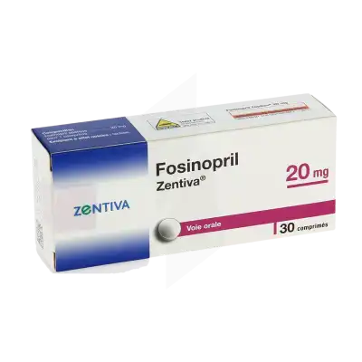 Fosinopril Zentiva 20 Mg, Comprimé à Bordeaux