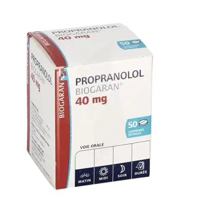 Propranolol Biogaran 40 Mg, Comprimé Sécable à ROMORANTIN-LANTHENAY