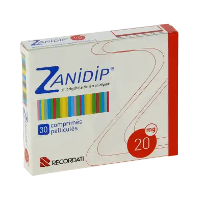 Zanidip 20 Mg, Comprimé Pelliculé à Blere