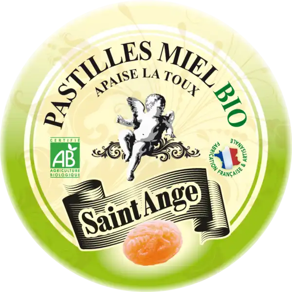 Saint-ange Bio Pastilles Miel Boite Métal/50g
