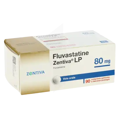 Fluvastatine Zentiva L.p. 80 Mg, Comprimé Pelliculé à Libération Prolongée à Bordeaux