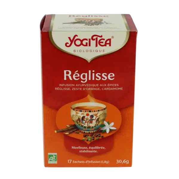 Yogi Tea Tisane Ayurvédique Réglisse Bio 17 Sachets/1,8g