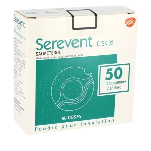 Serevent Diskus 50 Microgrammes/dose, Poudre Pour Inhalation
