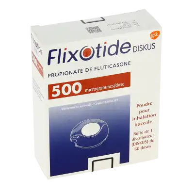 Flixotide Diskus 500 Microgrammes/dose, Poudre Pour Inhalation En Récipient Unidose à RUMILLY