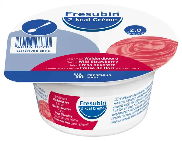 Fresubin 2 Kcal Crème Nutriment Fraise Des Bois 4pots/200g