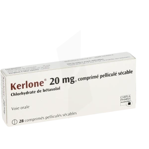 Kerlone 20 Mg, Comprimé Pelliculé Sécable