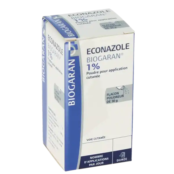 Econazole Biogaran 1 Pour Cent, Poudre Pour Application Cutanée