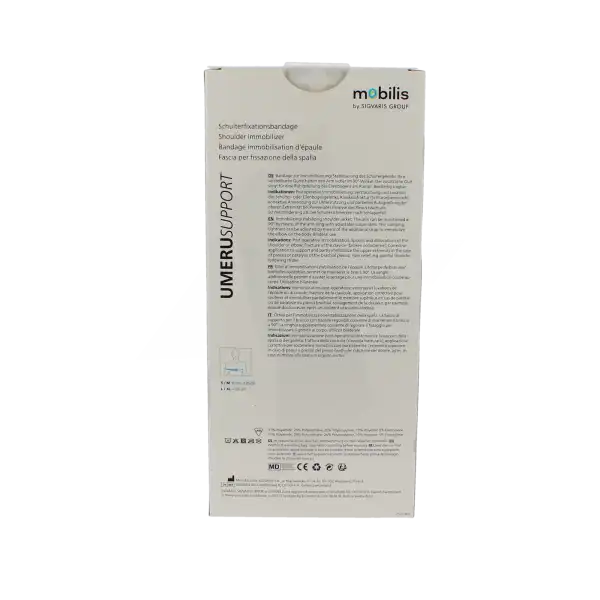 Mobilis Umerusupport Bandage D'immobilisation Noir S/m