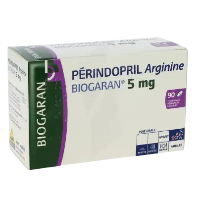 Perindopril Arginine Biogaran 5 Mg, Comprimé Pelliculé Sécable à Casteljaloux