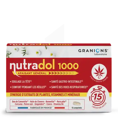 Granions Nutradol 1000 Apaisant Général Comprimés B/15 à LORMONT
