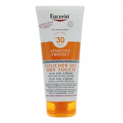Eucerin Sun Sensitive Protect Spf30 Gel Crème Corps Toucher Sec Fl/200ml à LA COTE-SAINT-ANDRÉ