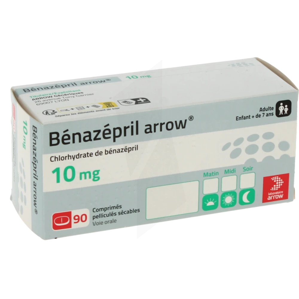 Benazepril Arrow 10 Mg, Comprimé Pelliculé Sécable