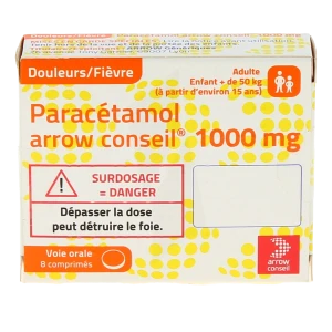 Paracetamol Arrow Conseil 1000 Mg, Comprimé