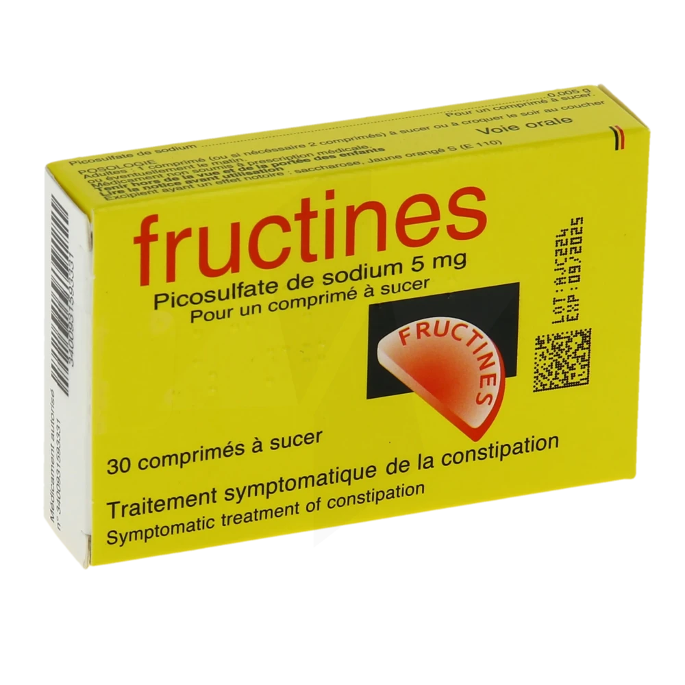 Fructines Au Picosulfate De Sodium 5 Mg, Comprimé à Sucer