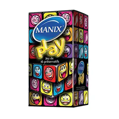Manix Play Préservatif avec réservoir lubrifié B/16