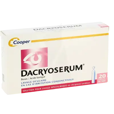 Dacryoserum, Solution Pour Lavage Ophtalmique En Récipient Unidose à Nice