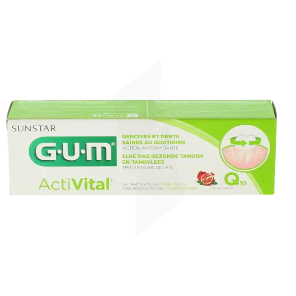 Gum Activital Gel Dentifrice Prévention T/75ml