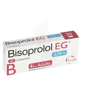 Bisoprolol Eg 3,75 Mg, Comprimé
