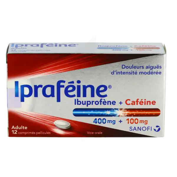 Iprafeine 400 Mg/100 Mg, Comprimé Pelliculé