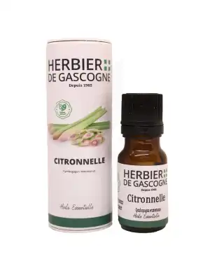 Herbier De Gascogne Huile Essentielle Citronnelle Bio Fl/10ml à LES ANDELYS