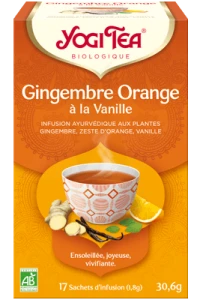 Yogi Tea Tisane AyurvÉdique Gingembre Orange Vanille Bio 17sach/1,8g