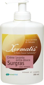 Xermatis Cr Lavante Surgras Peau DÉlicate Et Sensible Fl Pompe/300ml