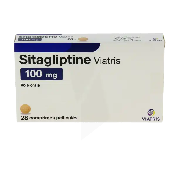 Sitagliptine Viatris 100 Mg, Comprimé Pelliculé