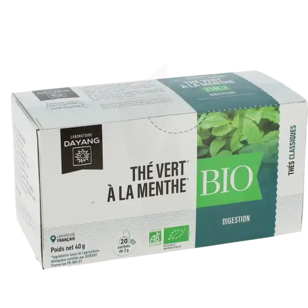 Thé Vert à La Menthe Bio (20)