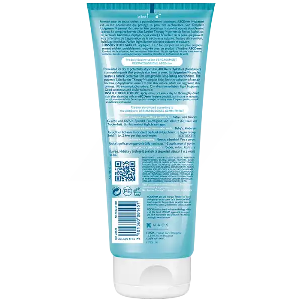 Bioderma Abcderm Hydratant Lait De Soin Hydratant Bébé Visage & Corps 200ml