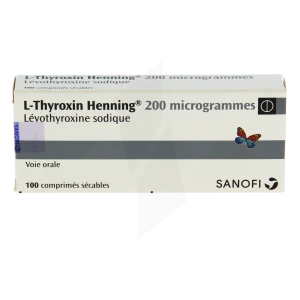 L-thyroxin Henning 200 Microgrammes, Comprimé Sécable