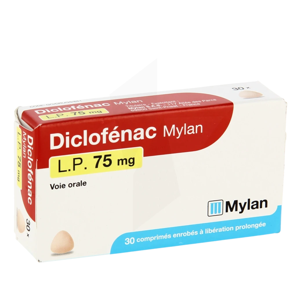 Diclofenac Viatris Lp 75 Mg, Comprimé Enrobé à Libération Prolongée