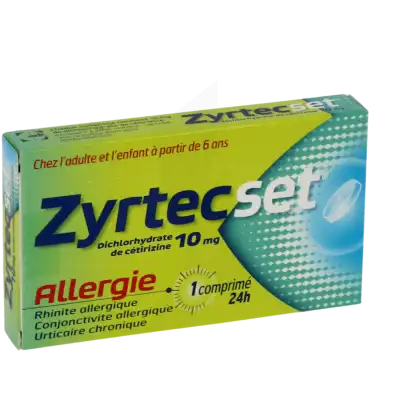 Zyrtecset 10 Mg, Comprimé Pelliculé Sécable à Bègles