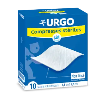 Urgo Compresse Stérile Non Tissée 10x10cm 10 Sachets/2 à HEROUVILLE ST CLAIR