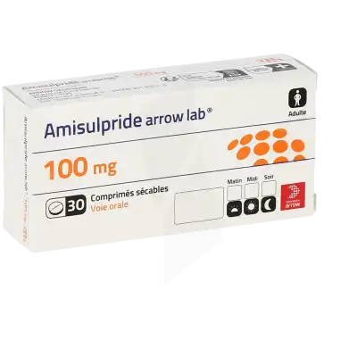 Amisulpride Arrow Lab 100 Mg, Comprimé Sécable à NANTERRE