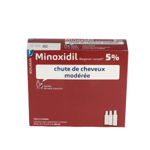 Minoxidil Biogaran Conseil 5 %, Solution Pour Application Cutanée