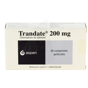 Trandate 200 Mg, Comprimé Pelliculé