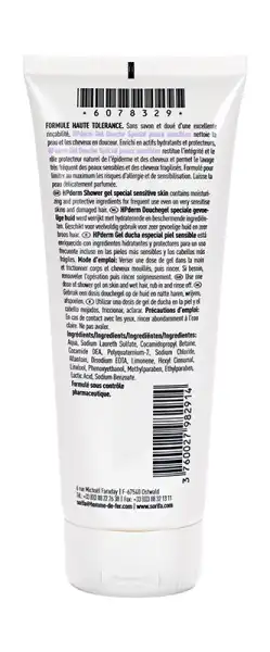 Hpderm® Douche Gel Douche Haute Tolerance Spécial Peaux Sensibles Tube De 200ml